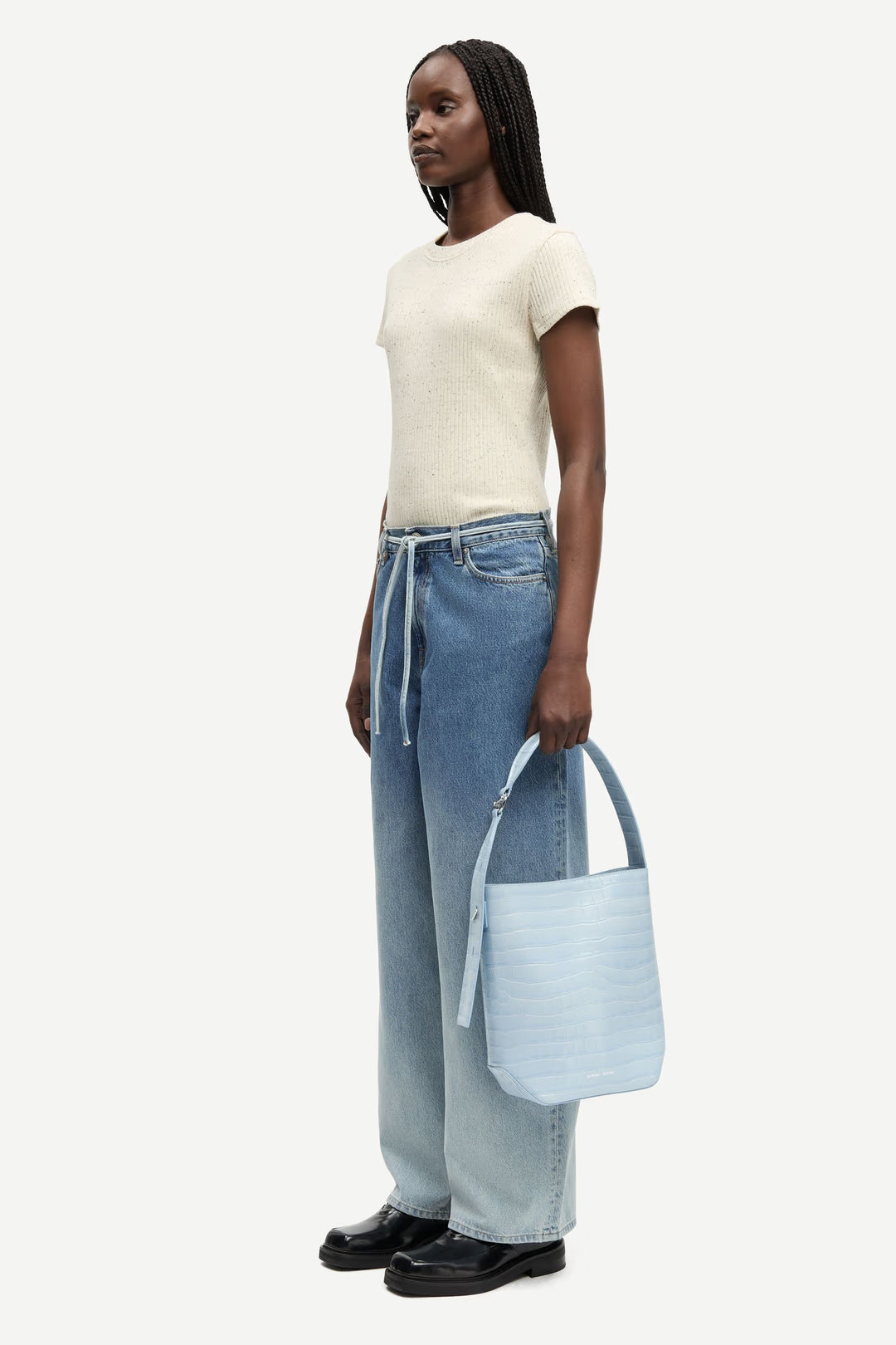 Samsoe Samsoe - Sanell Tshirt in Egret Melange