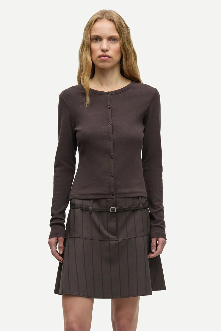Samsoe Samsoe - Saalexo Cardigan in Mulch