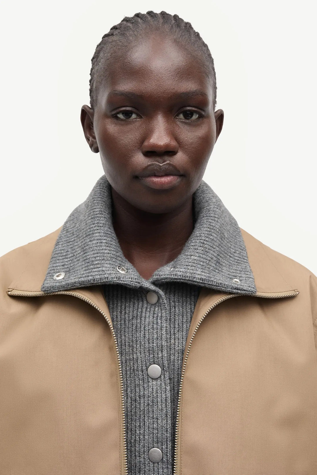Samsoe Samsoe – Sabianco Jacket in Lead Grey