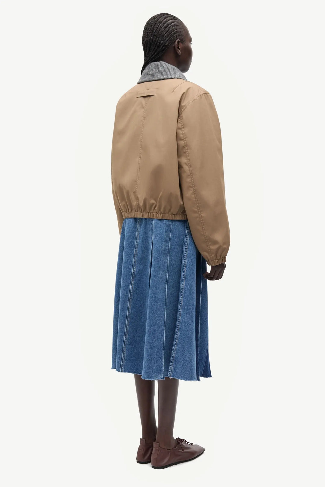 Samsoe Samsoe – Sabianco Jacket in Lead Grey