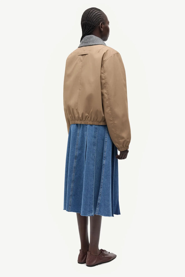 Samsoe Samsoe – Sabianco Jacket in Lead Grey