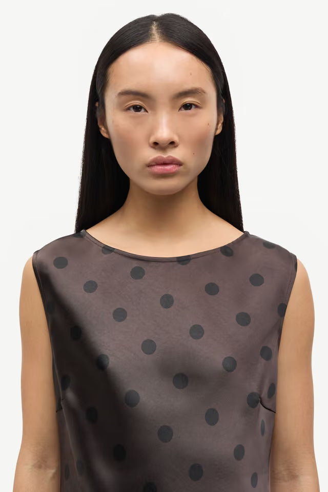 Samsoe Samsoe – Saagne Top in Mulch Dot