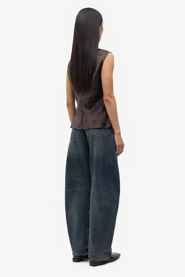 Samsoe Samsoe – Saagne Top in Mulch Dot