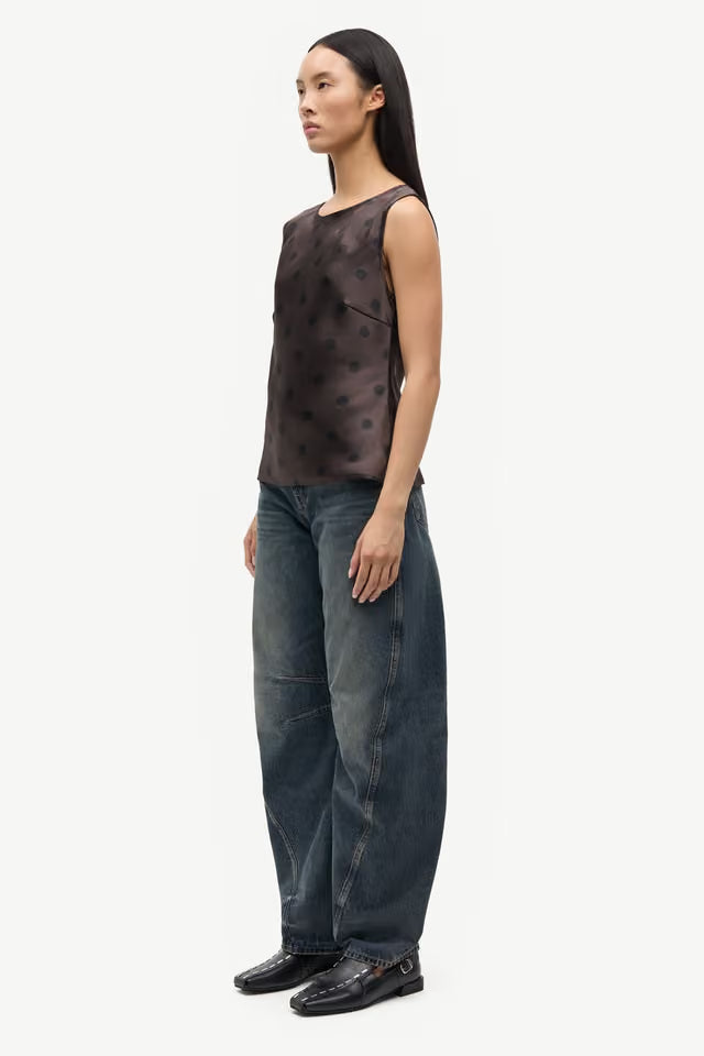 Samsoe Samsoe – Saagne Top in Mulch Dot