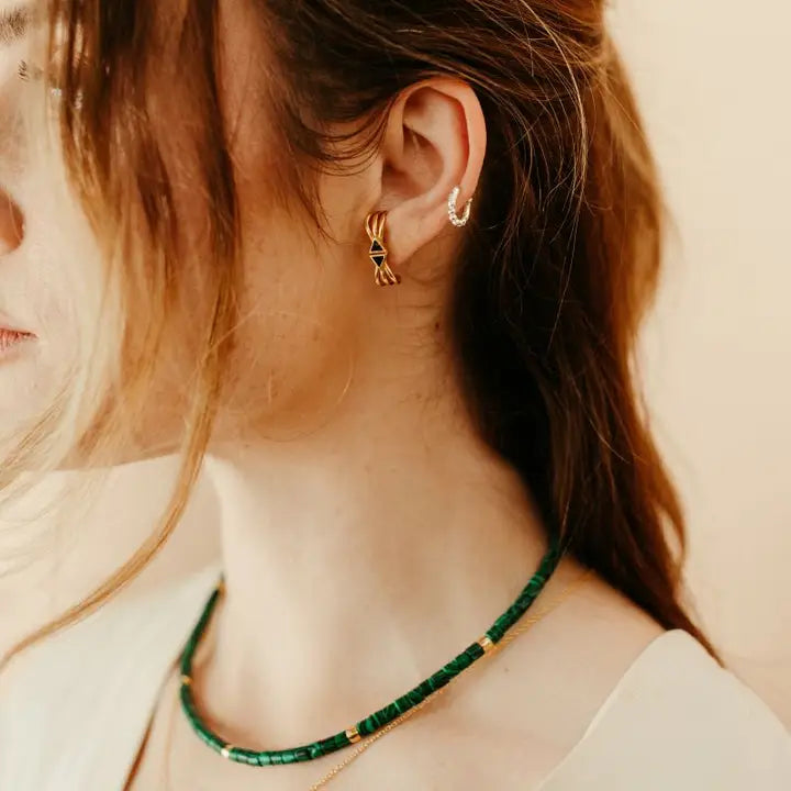 Sierra Winter - Bailey Hoop Earrings in Silver