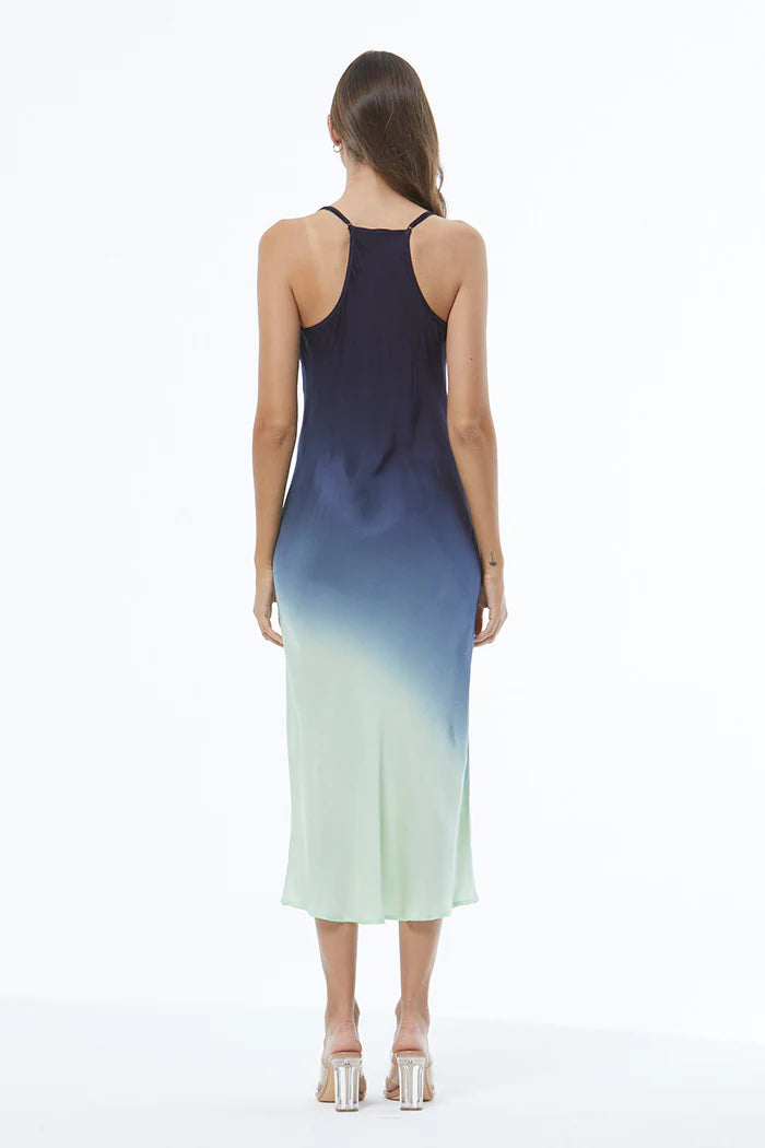 YFB – Sweetie Slip Dress in Green Fig Ombre