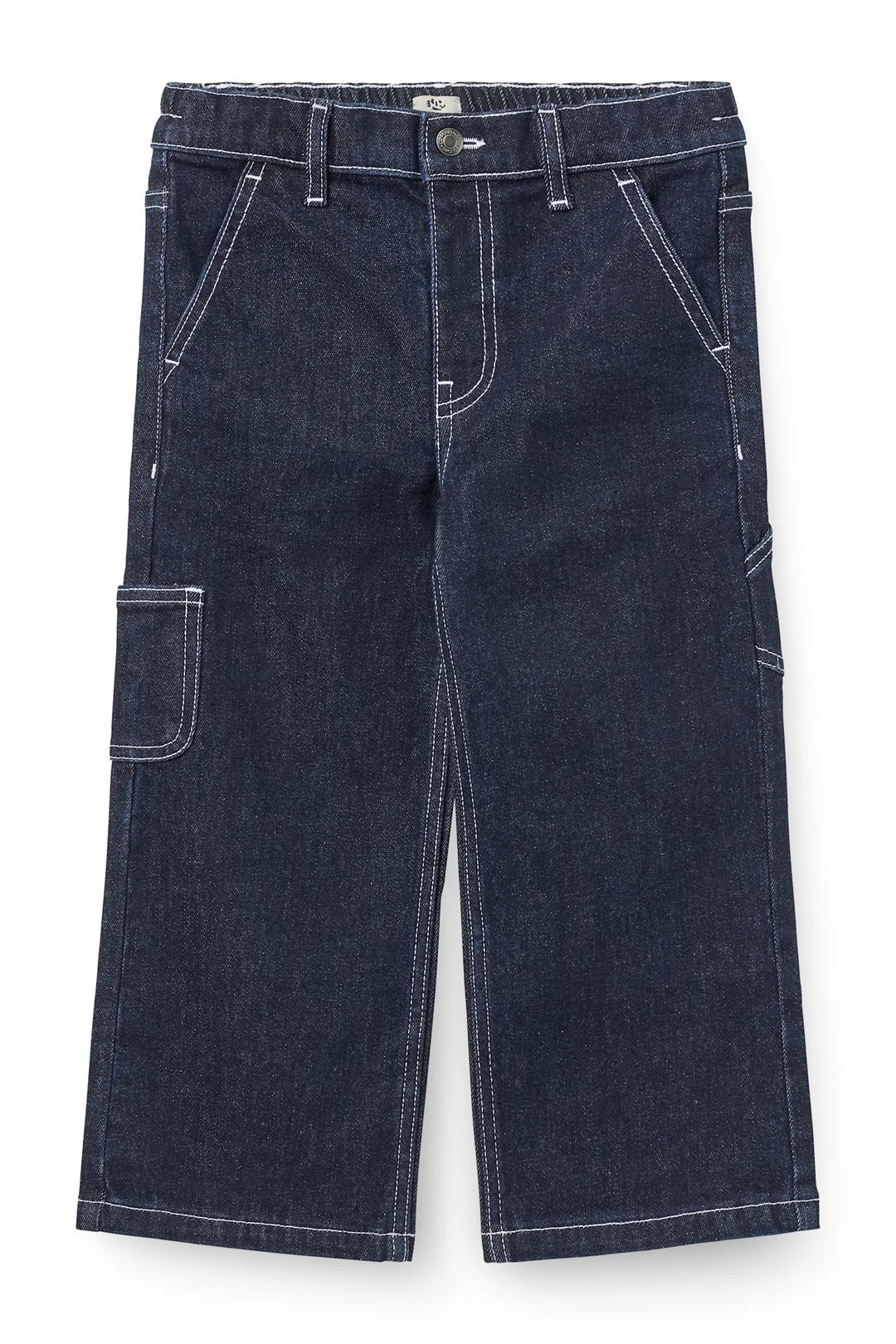 Copenhagen Colors- Cotton Dark Denim Cargo Pants