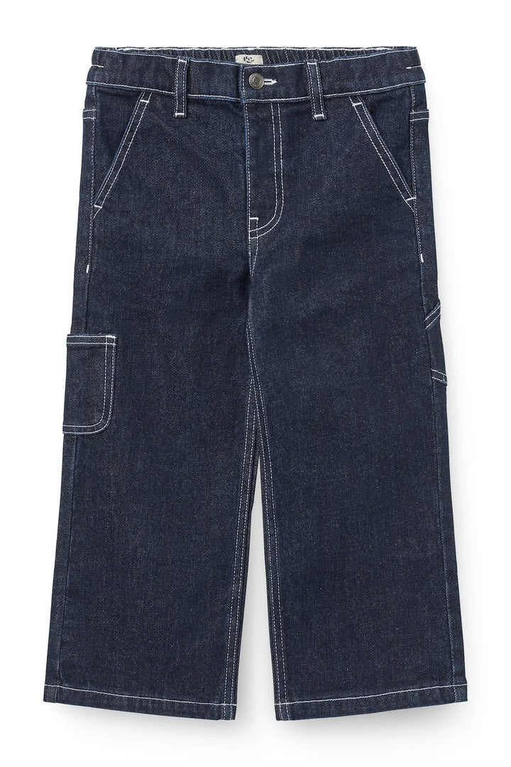 Copenhagen Colors- Cotton Dark Denim Cargo Pants