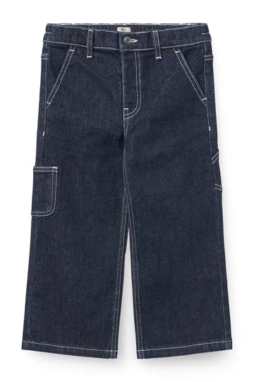 Copenhagen Colors- Cotton Dark Denim Cargo Pants