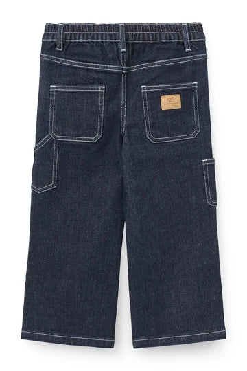 Copenhagen Colors- Cotton Dark Denim Cargo Pants