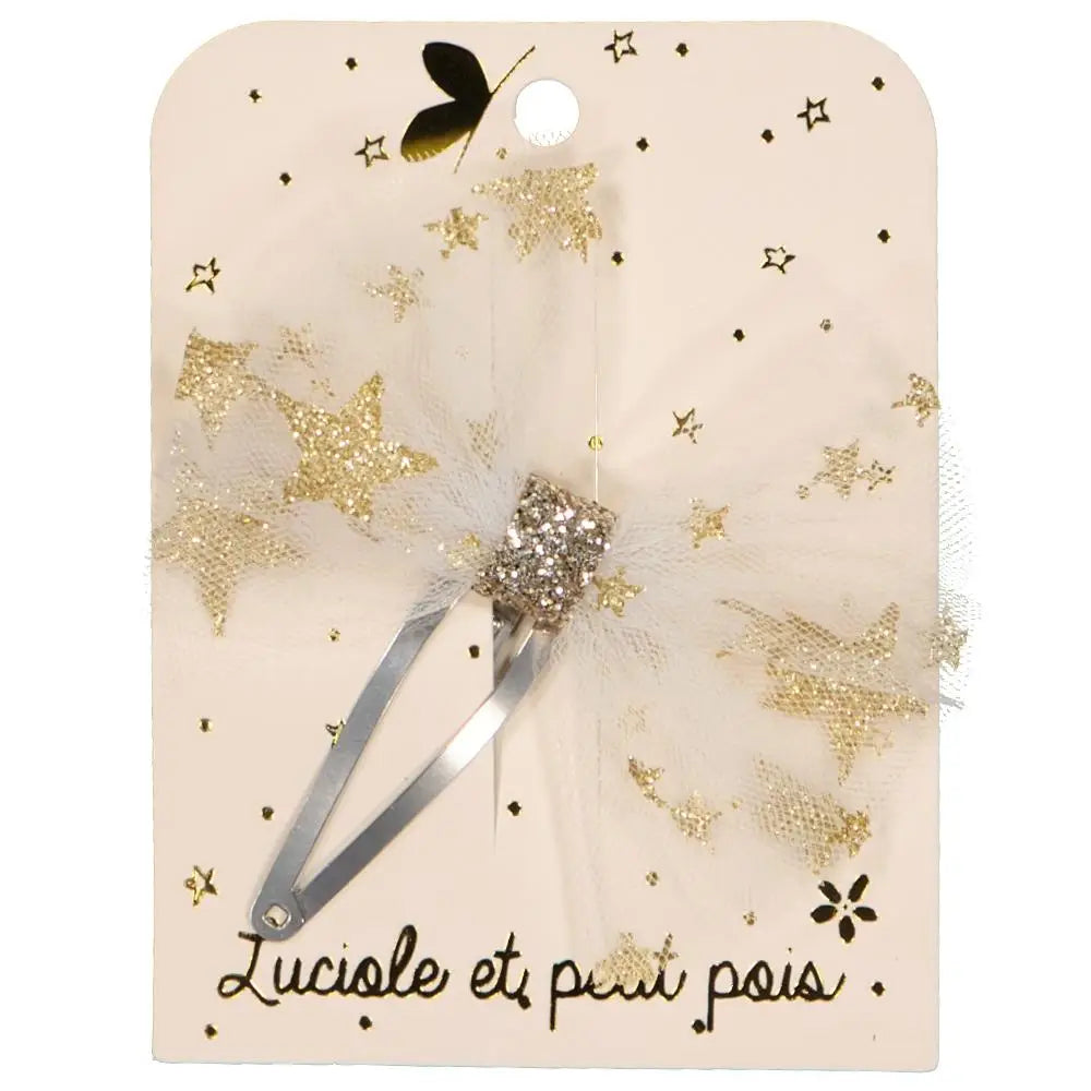 Luciole et Petit Pois – Tutu Hair Clip in Gold Stars