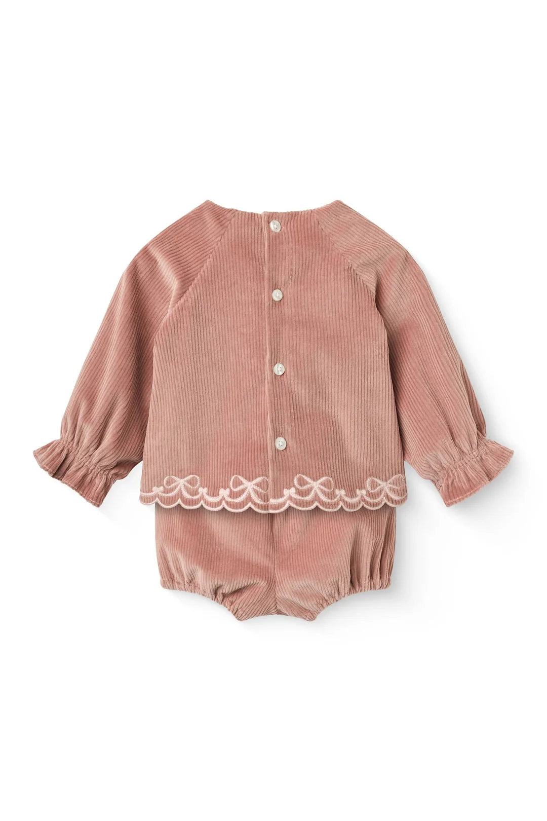 Copenhagen Colors- Corduroy Baby Set in Winter Rose