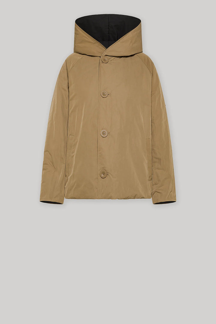 Oofwear - Nylon Reversible Jacket in Black/ Tan