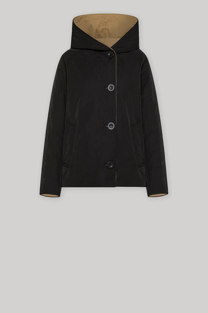 Oofwear - Nylon Reversible Jacket in Black/ Tan
