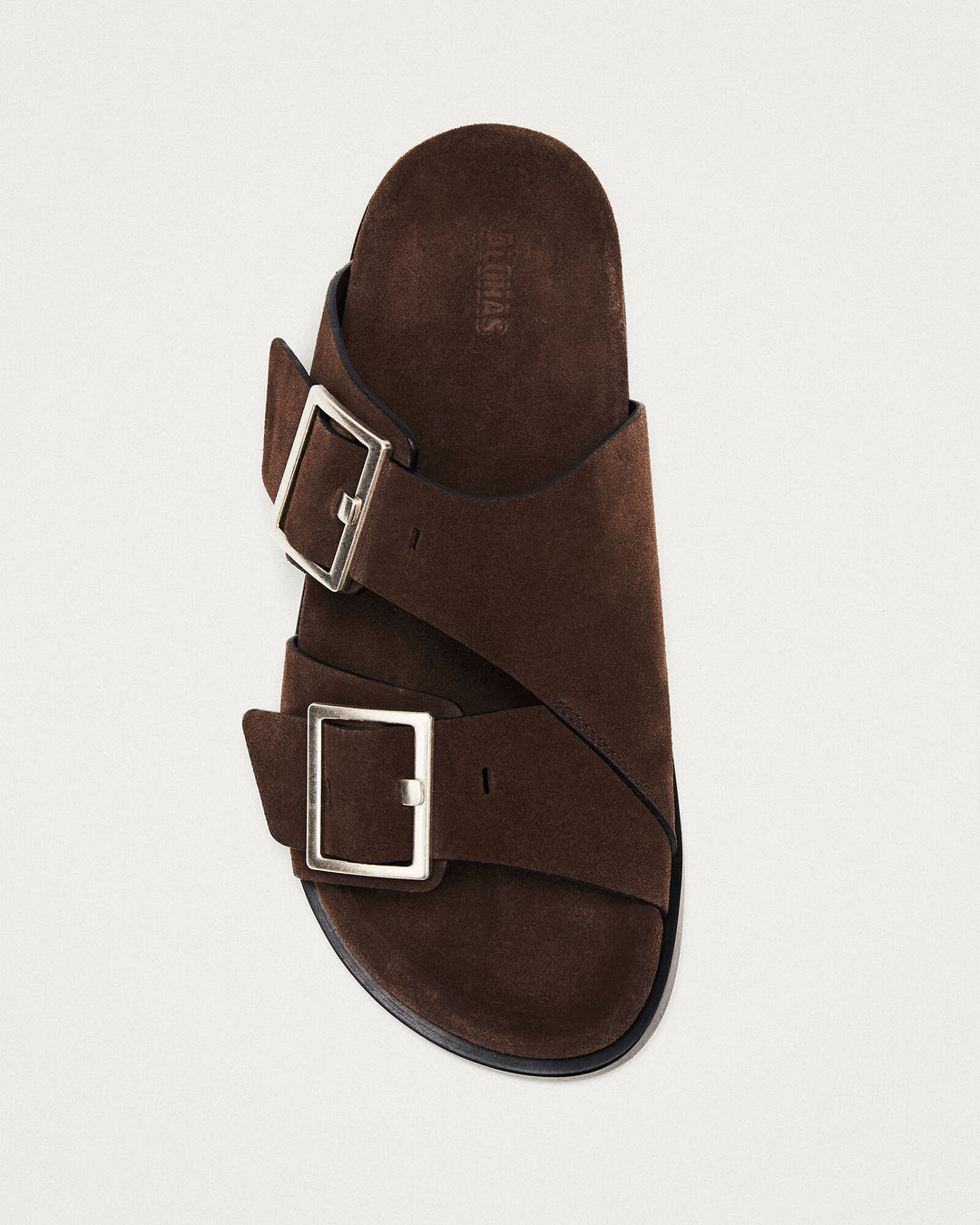 ALOHAS - Alba Suede Leather Sandals in Brown