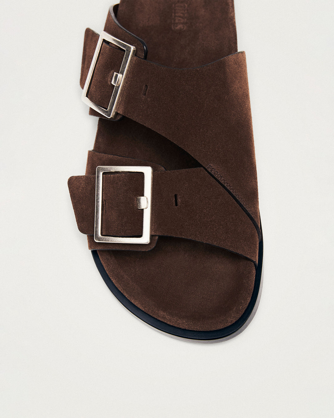 ALOHAS - Alba Suede Leather Sandals in Brown
