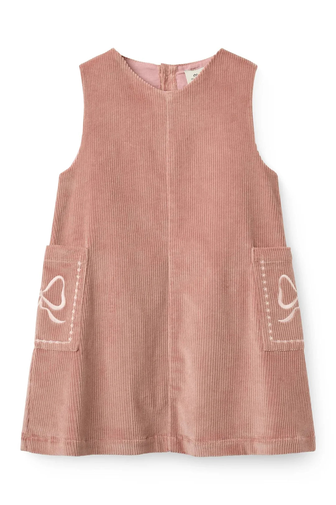 Copenhagen Colors- Corduroy Dress W Embroidery in Winter Rose