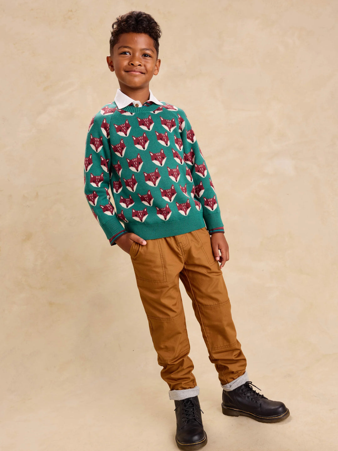 Tea Collection – Cozy Does it Lined Pants in Acorn