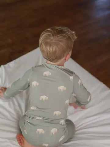 Nomad Baby- Bison Two Piece Pajamas