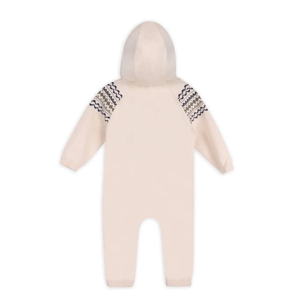 Viverano Organics – Fair Isle Knit Jacquard Hooded Jumpsuit
