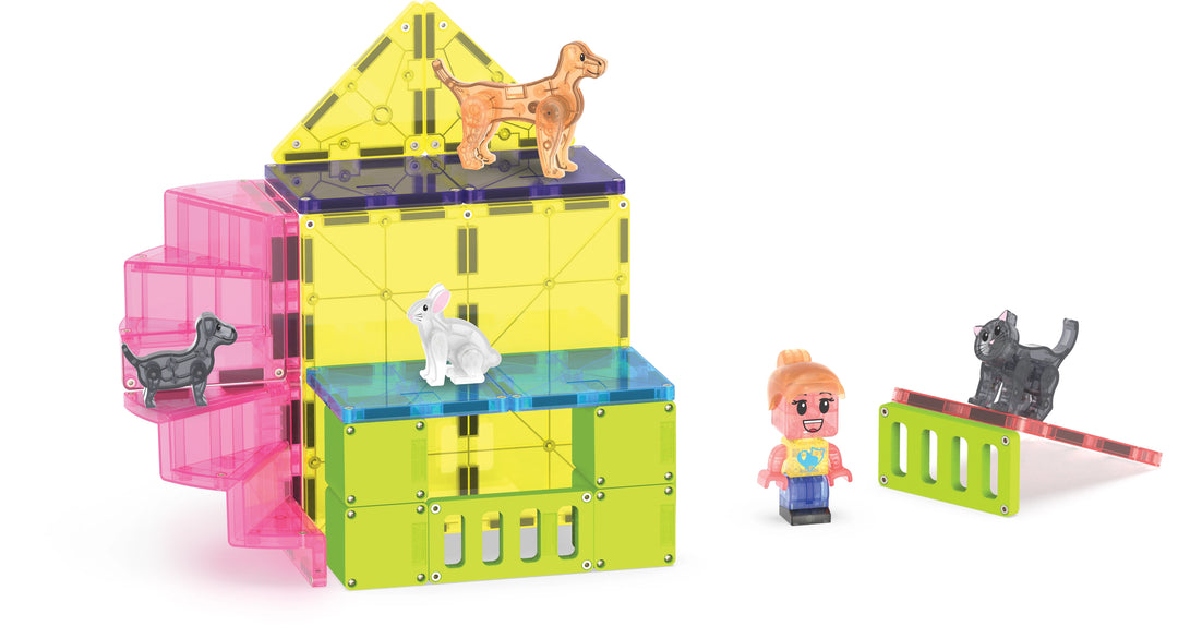 Magna-Tiles - Magna-Tiles Pet Playhouse 50-Piece Set