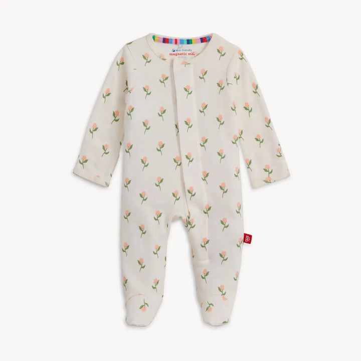 Magetic Me - Organic Cotton Footie in Floral