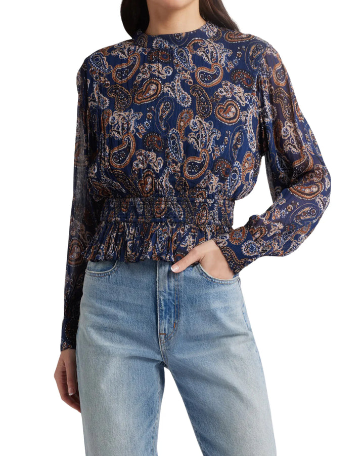 Cleobella – Noreen Blouse in Nutmeg Paisley