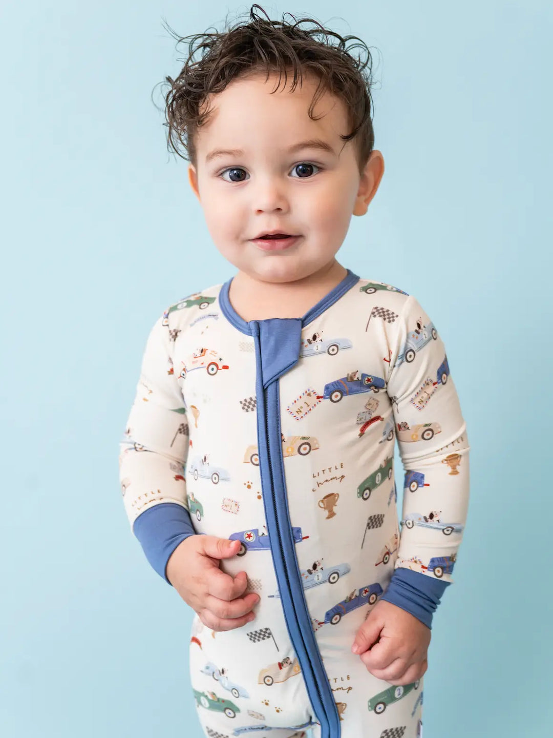 Bird and Bean – Bamboo Zip Sleeper in Little Racer