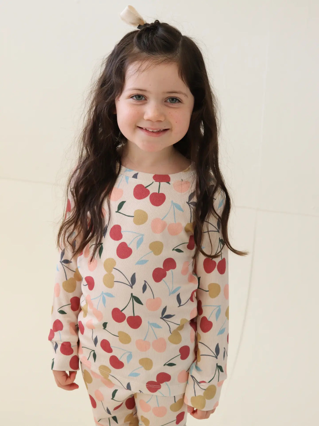 Honeycomb Goods - Sweet Cherries Two Piece Pajamas in Cherries