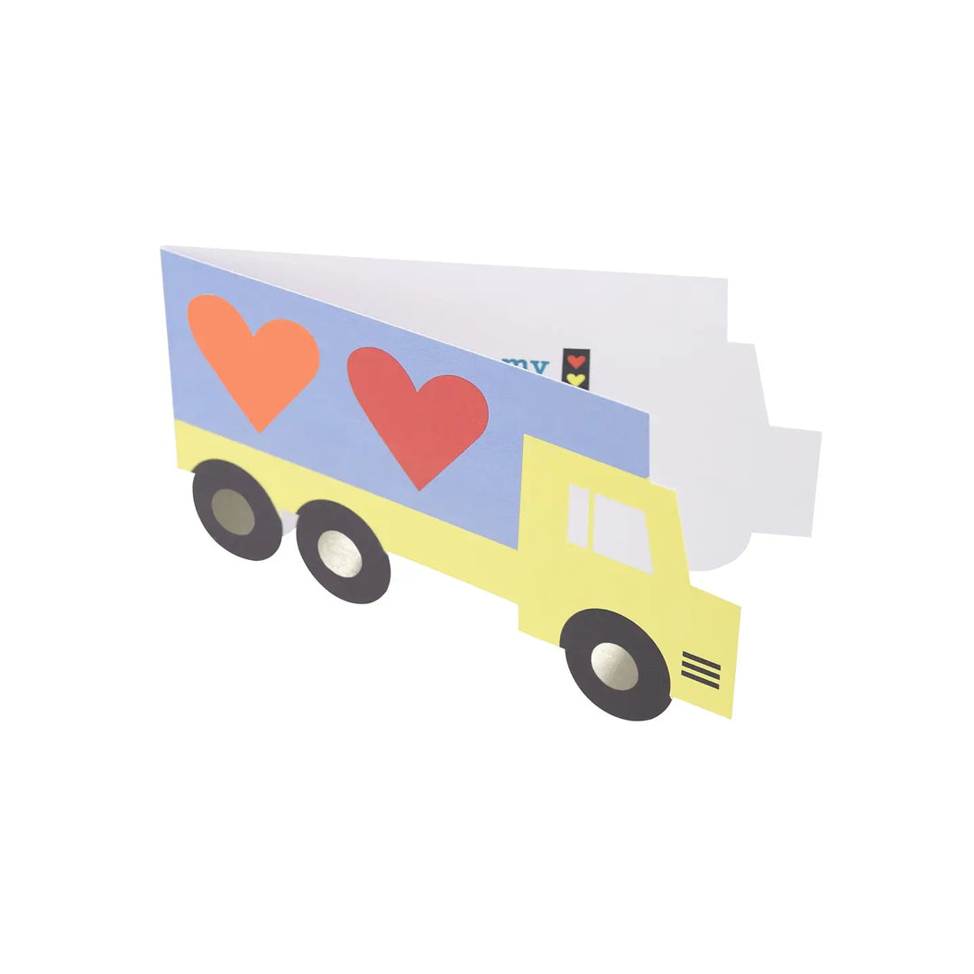 Meri Meri - Truck Valentines Card & Sticker Set