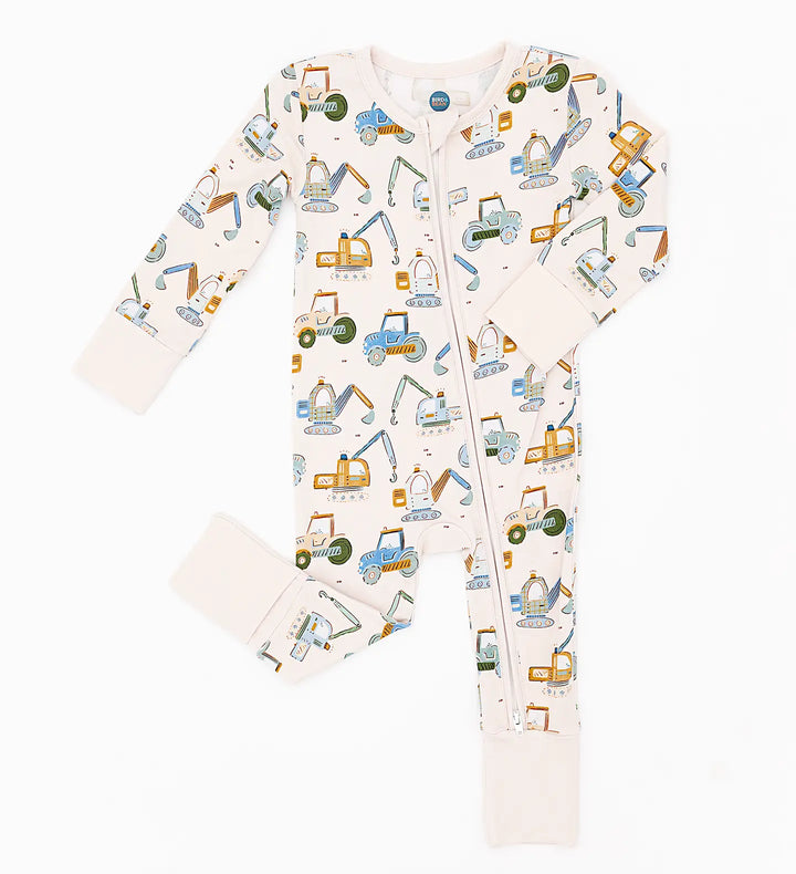 Bird and Bean – Bamboo Zip Sleeper in Little Builder