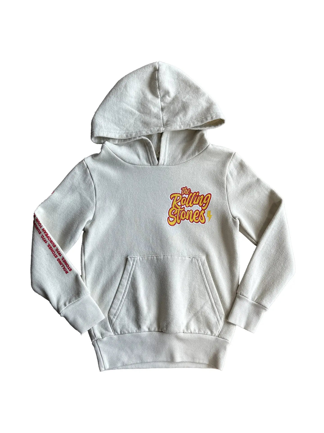 Rowdy Sprout – Rolling Stones 1970 Hoodie in Bone
