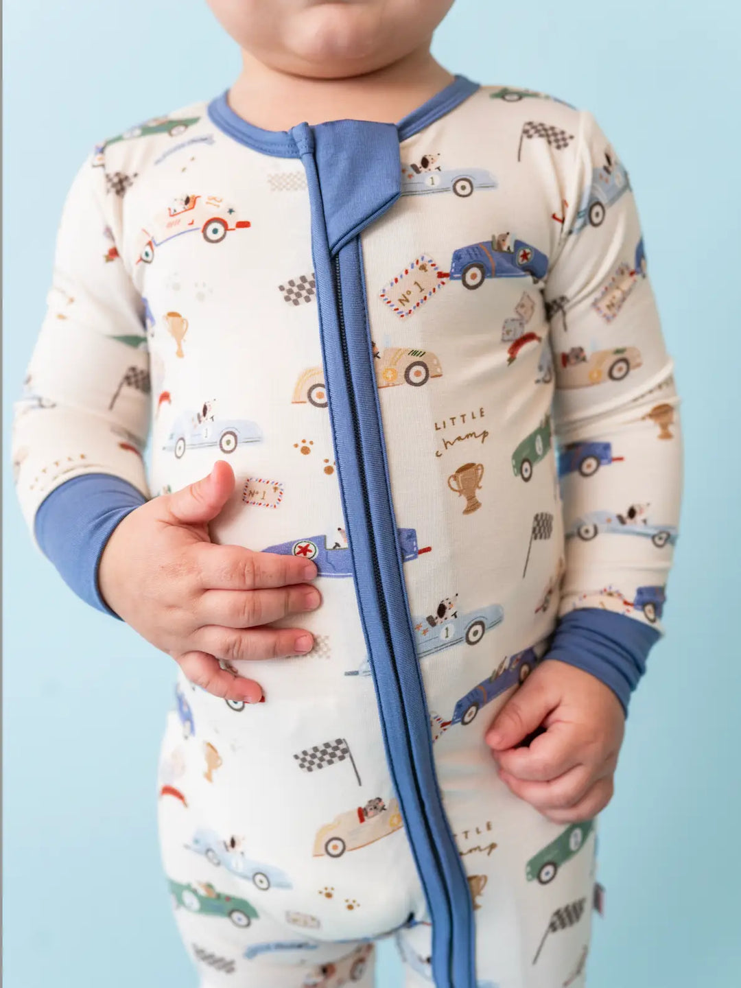 Bird and Bean – Bamboo Zip Sleeper in Little Racer