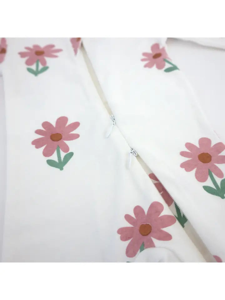 oh baby! – Zipper Footie in Daisies