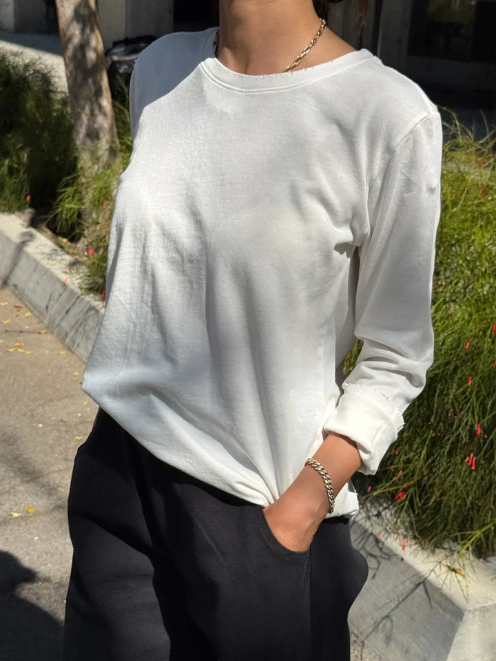 Le Bon Shoppe - Everyday Longsleeve in Classic White