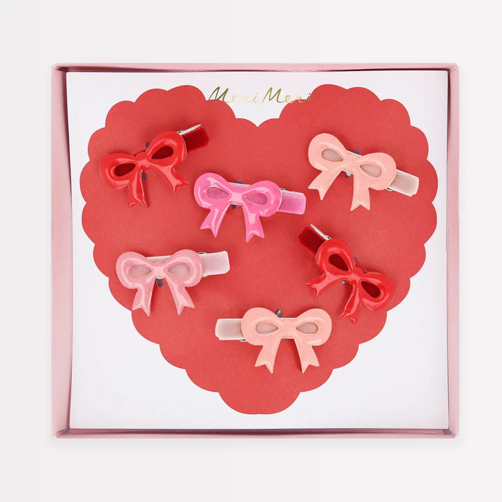 Meri Meri - Valentines Bow Hair Clips