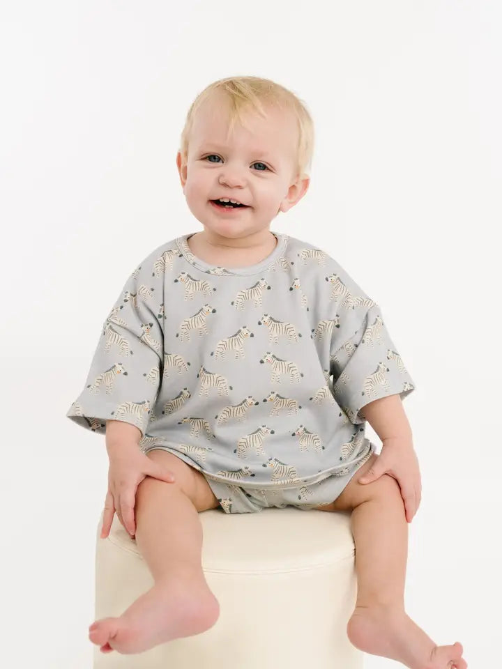 Little One Shop – Slouchy Set in Zebra Friends