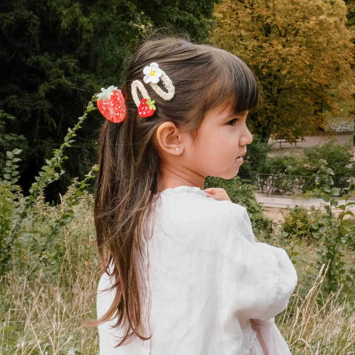 Rockahula Kids – Crochet Daisy and Strawberry Clips