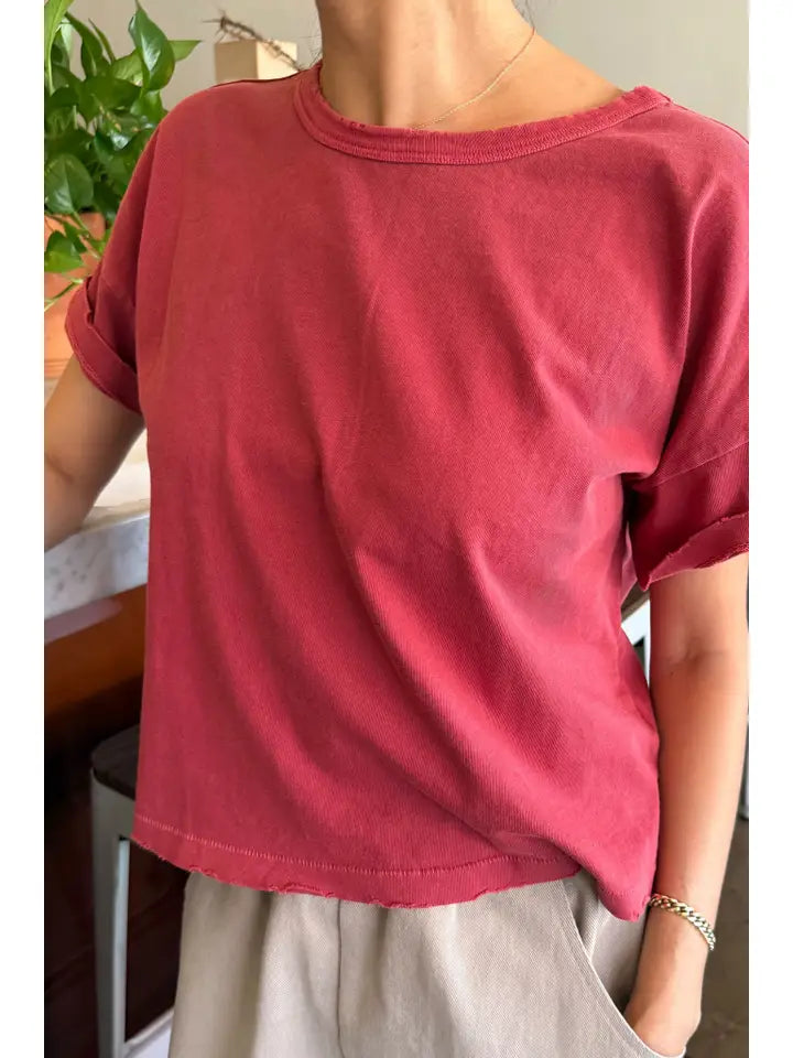 Le Bon Shoppe - Fille Tee in Crayon Red