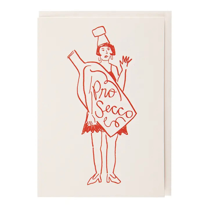 Archivist Gallery -Miss Prosecco Greeting Card