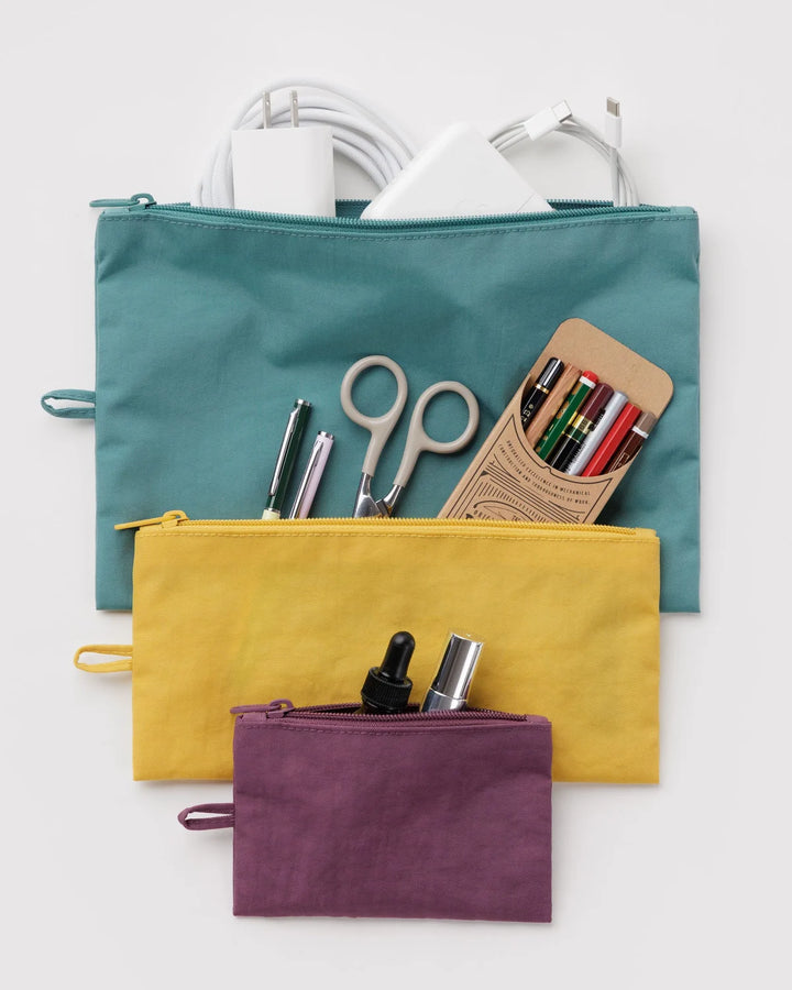 BAGGU - Flat Pouch Set in Jewel Mix