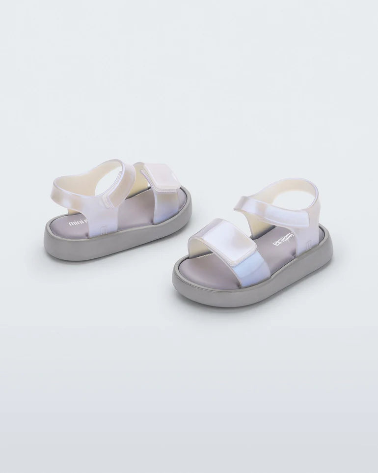 Mini Melissa – Jump Sandals in Pearly Blue