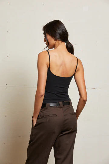 Perfect White Tee - Bea 90's Camisole in Black