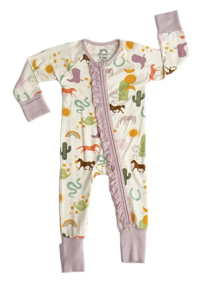 Emerson And Friends – Bamboo Footie Pajama in Wild & Free