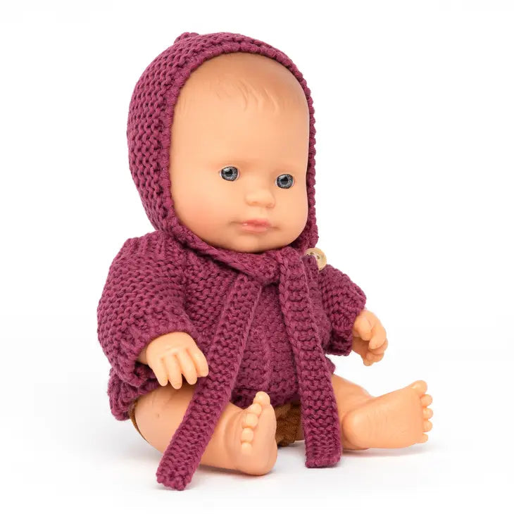 Miniland – 8 1/4'' Inch Dressed Baby Boy Doll