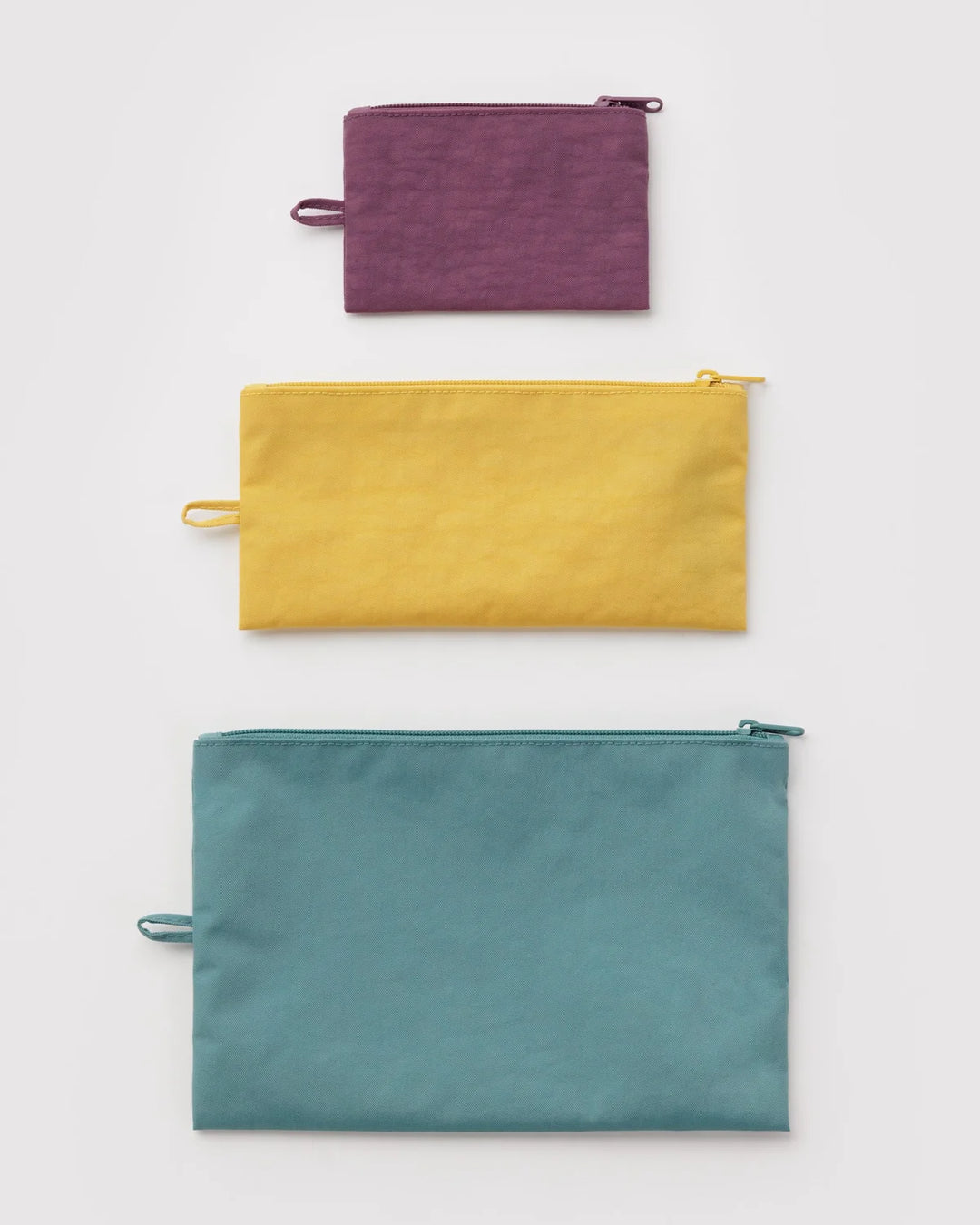 BAGGU - Flat Pouch Set in Jewel Mix