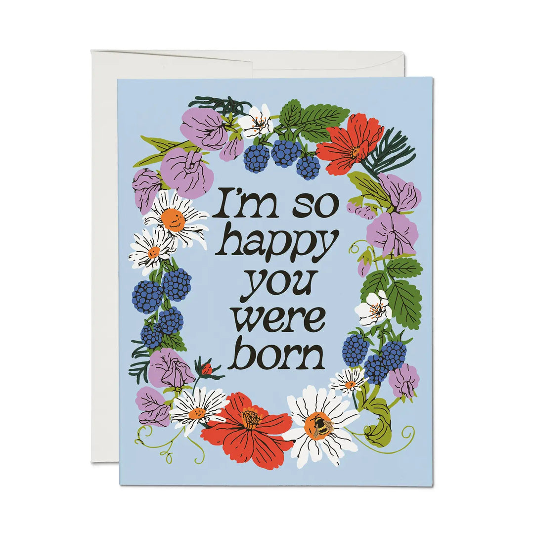 Red Cap Cards - So Happy You Were Born Greeting Card