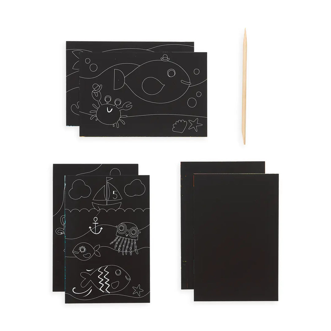 Ooly – Scratch & Scribble Art Mini Kit: Friendly Fish