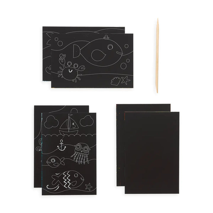 Ooly – Scratch & Scribble Art Mini Kit: Friendly Fish