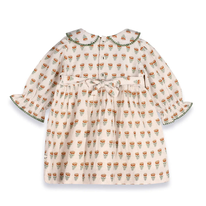 Viverano Organics - Ina Block Print Floral Dress + Bloomers